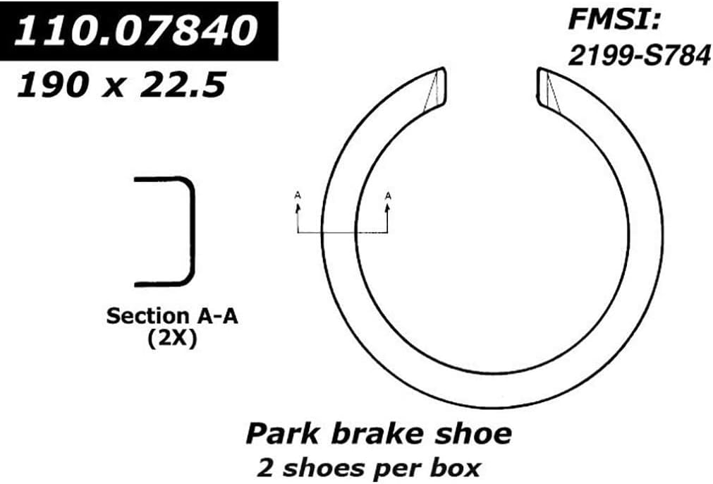 Parking Brake Shoe Rear fits Oldsmobile Bravada 1997 1998 1999 2000 2001 1 x