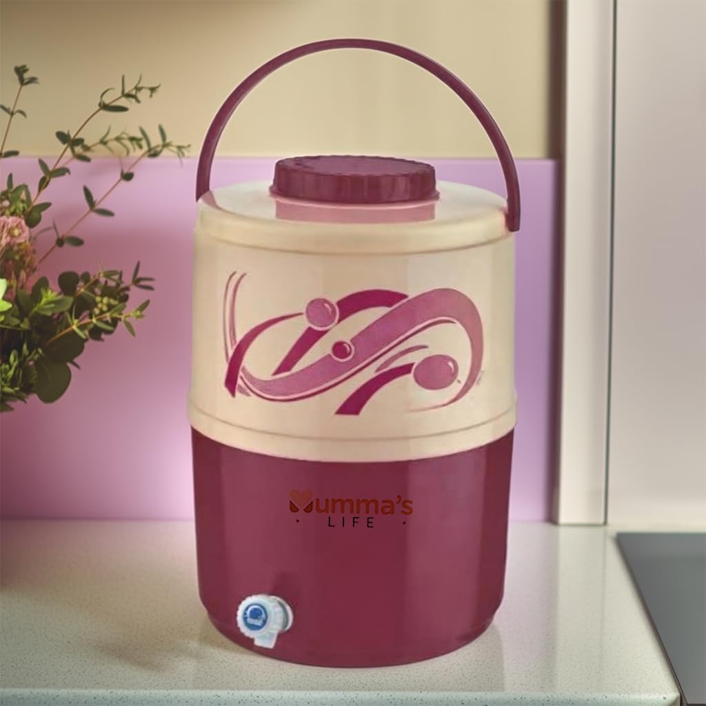 Mumma's LIFE Plastic Water Jug | 1 Piece | Food Grade | Easy to Carry | BPA Free | Ideal for Travel | Picnic | Homes | Office (Brown, 5Litre) 4