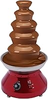 Vista 1 de CNCEST Fuente de chocolate, torre comercial de fondue de chocolate caliente de 110 V, 230 W, 5 niveles, 7 libras, 3 L, gran capacidad, máquina