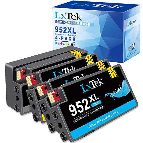 LxTek Compatible Ink Cartridge Replacement for HP 952 952XL Ink Cartridges Combo Pack to use with Officejet 8710 8720 7740 8210 8715 7720 8740 Printers(4pack, Black| Yellow| Magenta| Cyan)