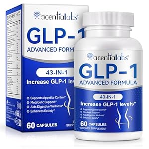 GLP-1 Supplement- GLP-1Modulation Advanced Formula 43-in-1, Increases GLP-1 Levels, Supports Appetite Control, Promotes Metabolic Health and Digestive Comfort, 60 Capsules