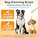 MNQAXZ Dog Ear Cleaner and Infection Treatment,Natural Ear Drops for Dogs, Gentle Relief for Itching, Irritation, Wax Build-Up & Infections,Safe Ear Cleaning Solution for All Breeds & Ages