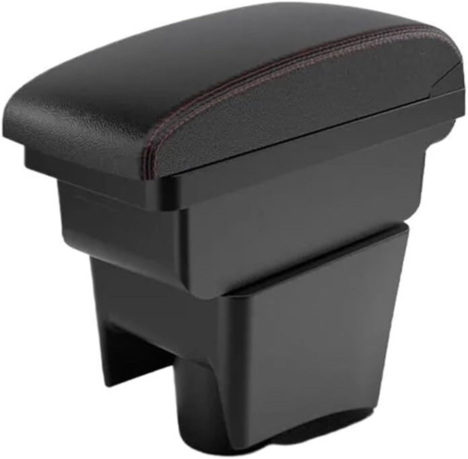 Drezzo Arm Rest Cover for Car For POLO Mk5 6R 2012-2018 Armrest Car Box Center Storage Centre Console Accessories(A1 Red line no)