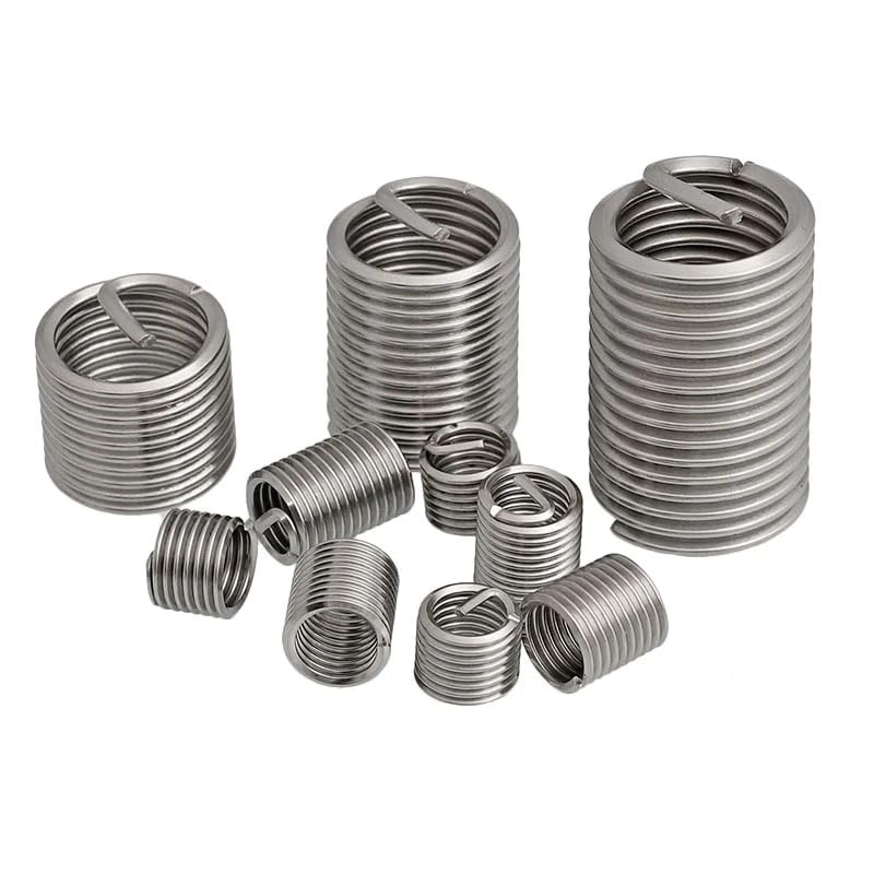 Inserto di riparazione filettato for boccola a vite 20 pezzi 4-40 1D-3D Filo in acciaio inossidabile 304 Inserti elicoidali(2.5D)