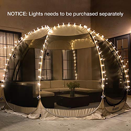 Alvantor 9020#E6 Screen House Room Camping Tent Outdoor Canopy Pop Up Sun Shade Hexagon Shelter Mesh Walls Not Waterproof 10'X10' Beige Patent Pending thumb #5