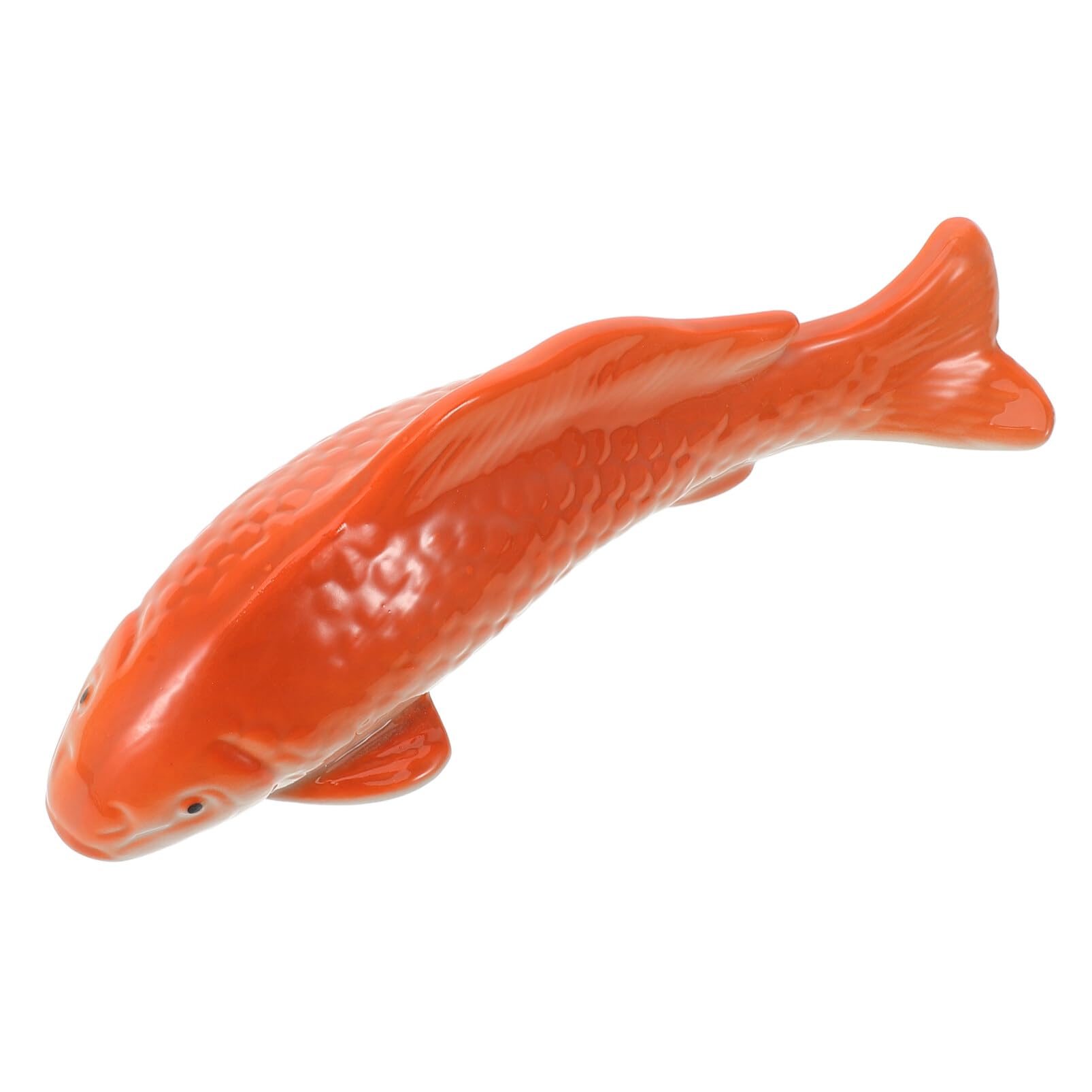 Luxshiny Decorazione Ceramica Forma di Pesce Flottante per Acquario Stile Cinese Accessorio per Pesci e Decorazioni Domestiche