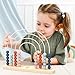 Speedy Monkey Wooden Roller Abacus Toy, Colorful Beads, Develops Hand-Eye Coordination, Color Recognition & Creativity, Smooth Sliding on Stainless Steel Rods, Non-Toxic Paint, Ideal for Kids