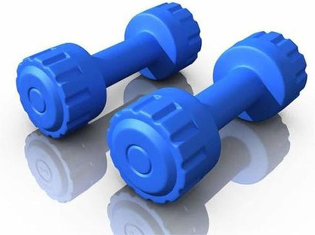 Protoner Pair of 3 kg Each PVC Dumbbells Set Blue
