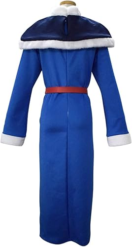 Miniatura 4 de Weixu Disfraz de cola de hadas de anime para cosplay, disfraz de Juvia Lockser para mujer y niña, traje de Halloween azul con sombrero