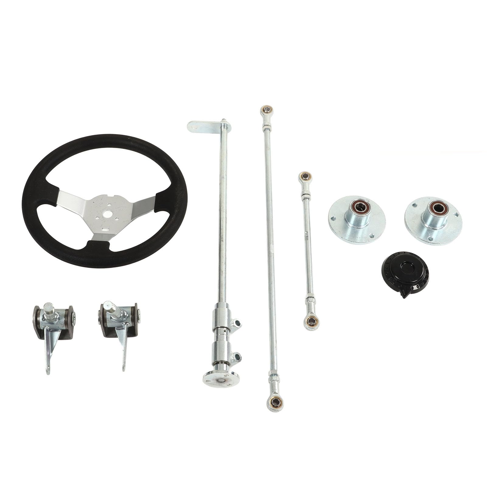 Professionelles Go-Kart-Lenkrad-Set, 300 Mm, Enge Gelenke, Empfindliche Lenkung für 100, 125, 140, 150, Go-Kart, Quad, Metall