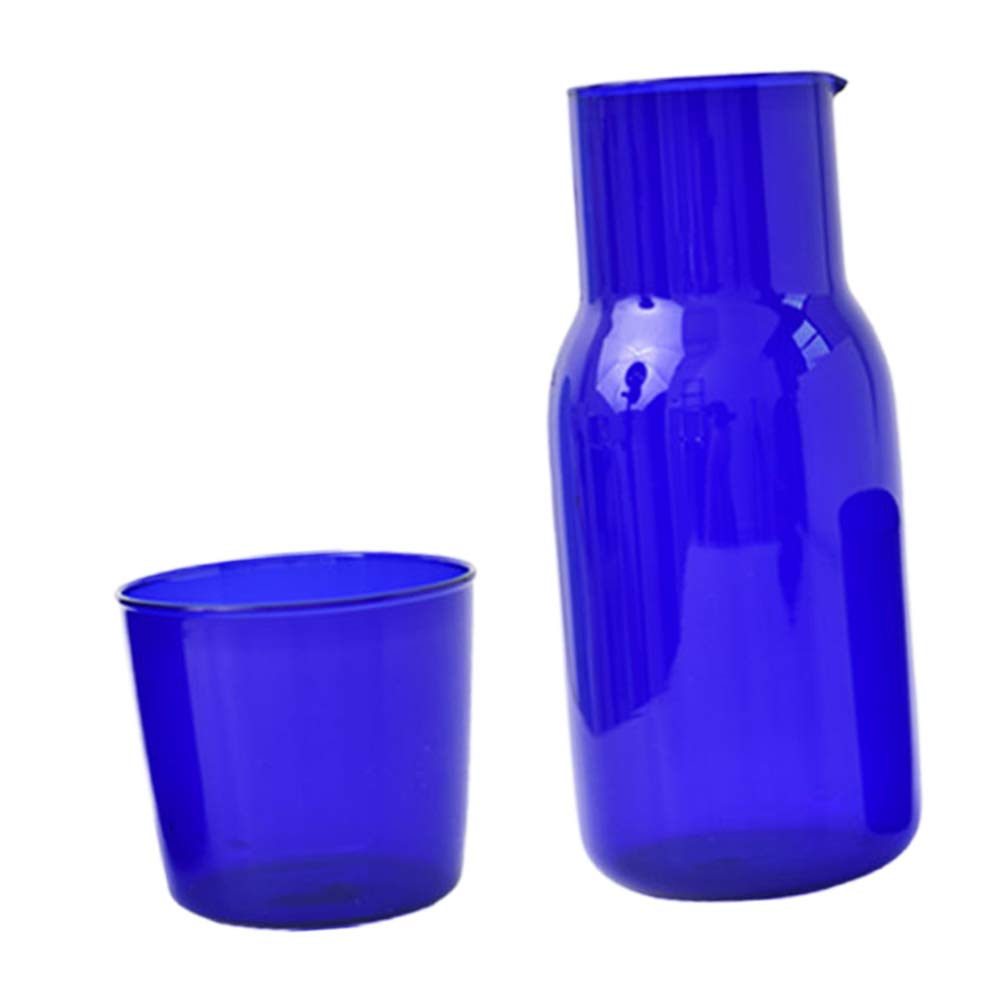 Buy Angoily Glass carafe with cup water carafe glass jug glass carafe