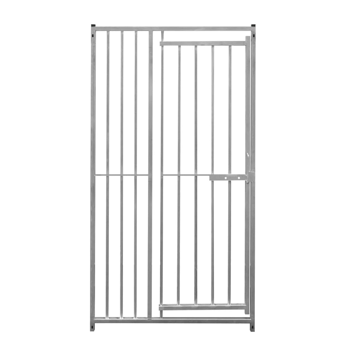 Dog Run Panels With Door Galvanised Steel Kennel Heavy Duty Walk