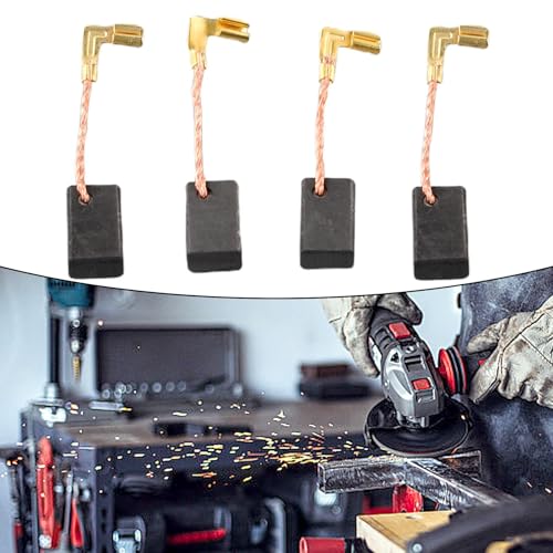 4 cepillos de carbono compatibles con CB459 CB460 GA4530 GA4534 GA5030 GA5034 JS1000 JS1601 PJ7000 TM3000C piezas de repuesto para amoladoras angulares y herramientas eléctricas, material de carbono y - imagen 7