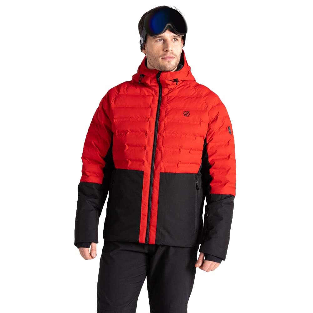 Dare2B Mens Ollie Ii Ski Jacket, Danger Red/Black, L EU