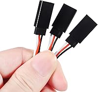 Vista 3 de DIANN Cable de extensión servo de 3 pines Cable de extensión Conectores de cable de 3.95 "5.9" 7.9" 11.8" 19.7" 23.6" Cables de control remoto servo