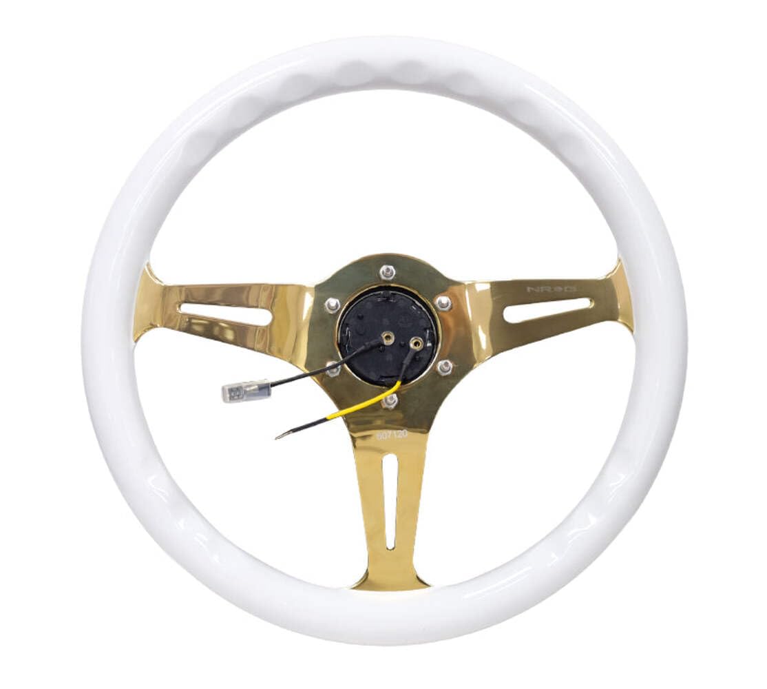 Amazon.com: NRG Innovations NRG-ST-015CG-WT Steering Wheel - 350mm