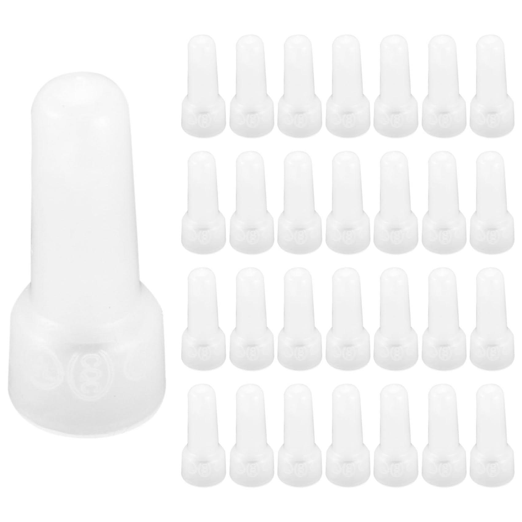 800pcs 22-16 GA AWG Closed End Crimp Caps Splice Gauge Wire Connectors Terminals (White)