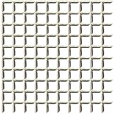 Book Corner Protector Aluminium -Legierung Vintage Gold Corner Guard 100pcs für Album Notebook