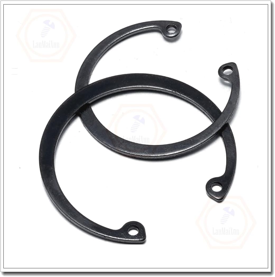 5pcs 80mm,Black Alloy Steel C-Clips,Internal Circlip,Snap Ring,Internal Retaining Ring