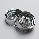 DAYUDDRICAR 1/28 RC Car 20mm Metal Wheel Hub Kit Replacement for Mini Q Mini Z AWD 1/28 RC Car Accessories Part (Color : 2 Offset Wide 2pcs)