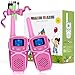 Walkie Talkies, Easy to Use Rechargeable Waki Takis Christmas Birthday Gift for Hiking Camping Trip(900c pink 2 Pack)