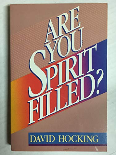 Are You Spirit Filled 0890814937 Book Cover