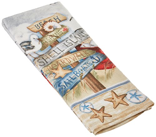 Kay Dee Designs Beach Signs Coastal Terry Towel