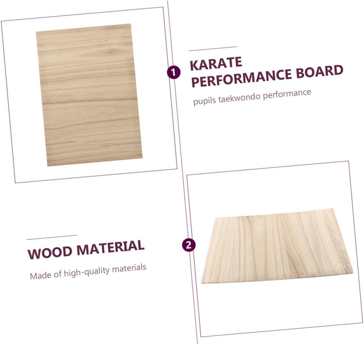 20pcs Taekwondo Breaking Boards Professional Karate Chop Plank Karate Board for Boys and Girls Practice Taekwondo