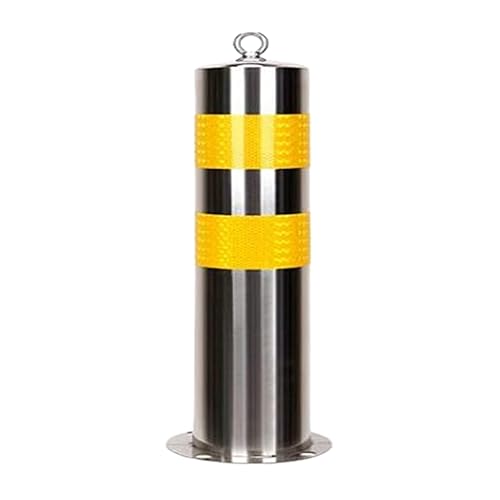304 Stainless Steels Safety Bollard Post Warning Post Barricades Parking Barrier Driveway Security Post Traffic Barrier Ballard PostEasy
