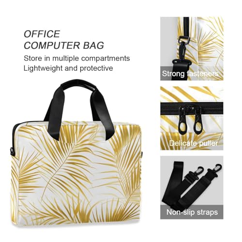 Funda para portátil ALAZA con patrón hojas doradas 13-15.6" miniatura 6