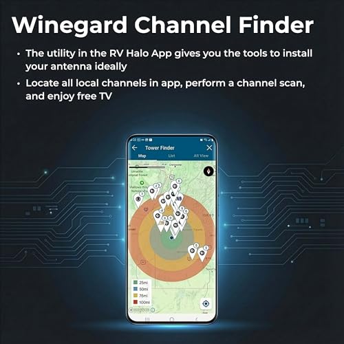 Image of Winegard FL1000 Indoor HD TV Antenna - Ultra Thin Dual Color Design VHF /UHF Signal Reception - 30 Mile Range - NextGen TV Compatible Easy Setup for HDTV - Black