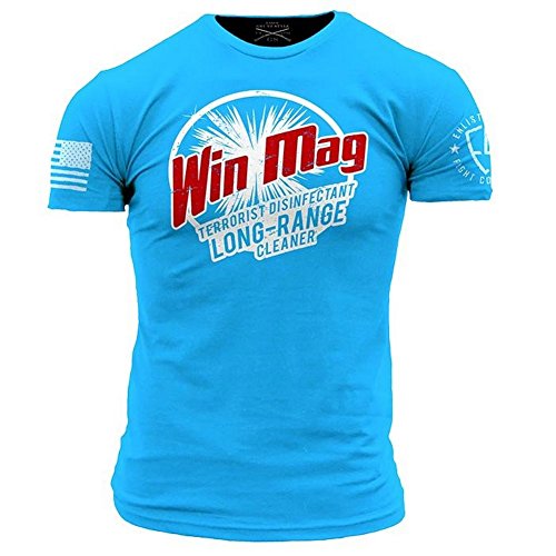 Grunt Style Enlisted 9 Win Mag Men's T-Shirt, Size XXL Turqoise