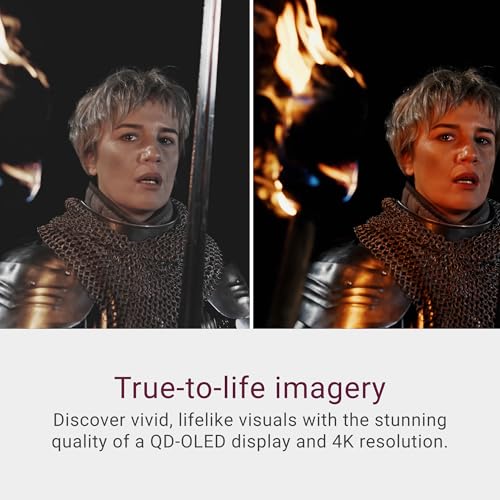 Image of Dell S3225QC 32 Plus 4K QD-OLED Display - 31.5 inch (3840 x 2160) 120Hz 0.03ms Display, AI-Enhanced 3D Space Audio, Height /Tilt /Rotate /Tilt Adjustment - Ash White