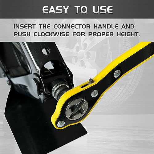 TONDA Chave catraca com macaco, chave inglesa para economia de mão de obra para macaco de tesoura, d