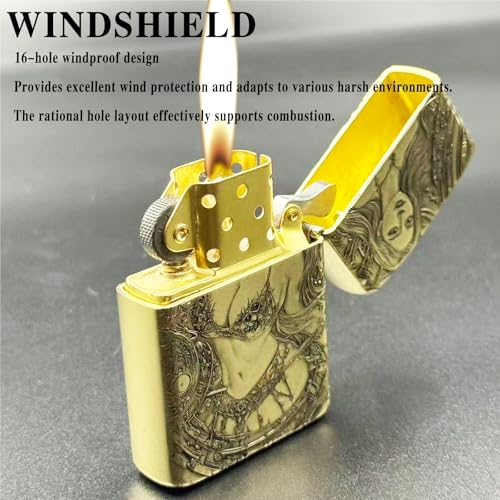 Encendedor clásico retro con rueda de molienda 10 unidades miniatura 2