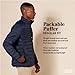 Amazon Essentials Men's Packable Lightweight Water-Resistant Puffer Jacket (Available in Big & Tall), Grey, 6X-Large Big Tall