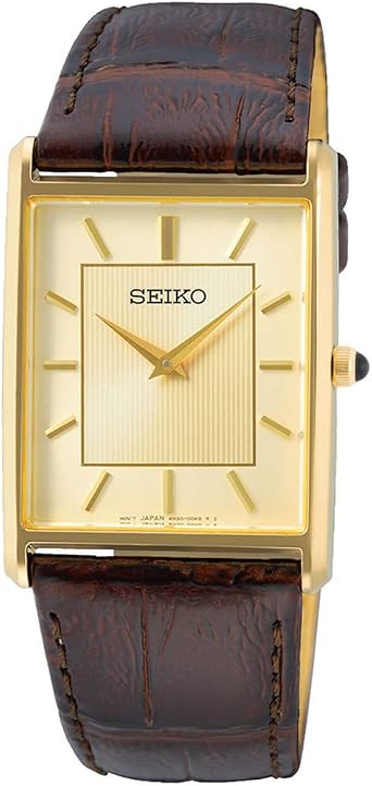 Seiko Orologio Analogueico Quarzo Uomo con Cinturino in Pelle SWR064P1 :  Amazon.it: Orologi
