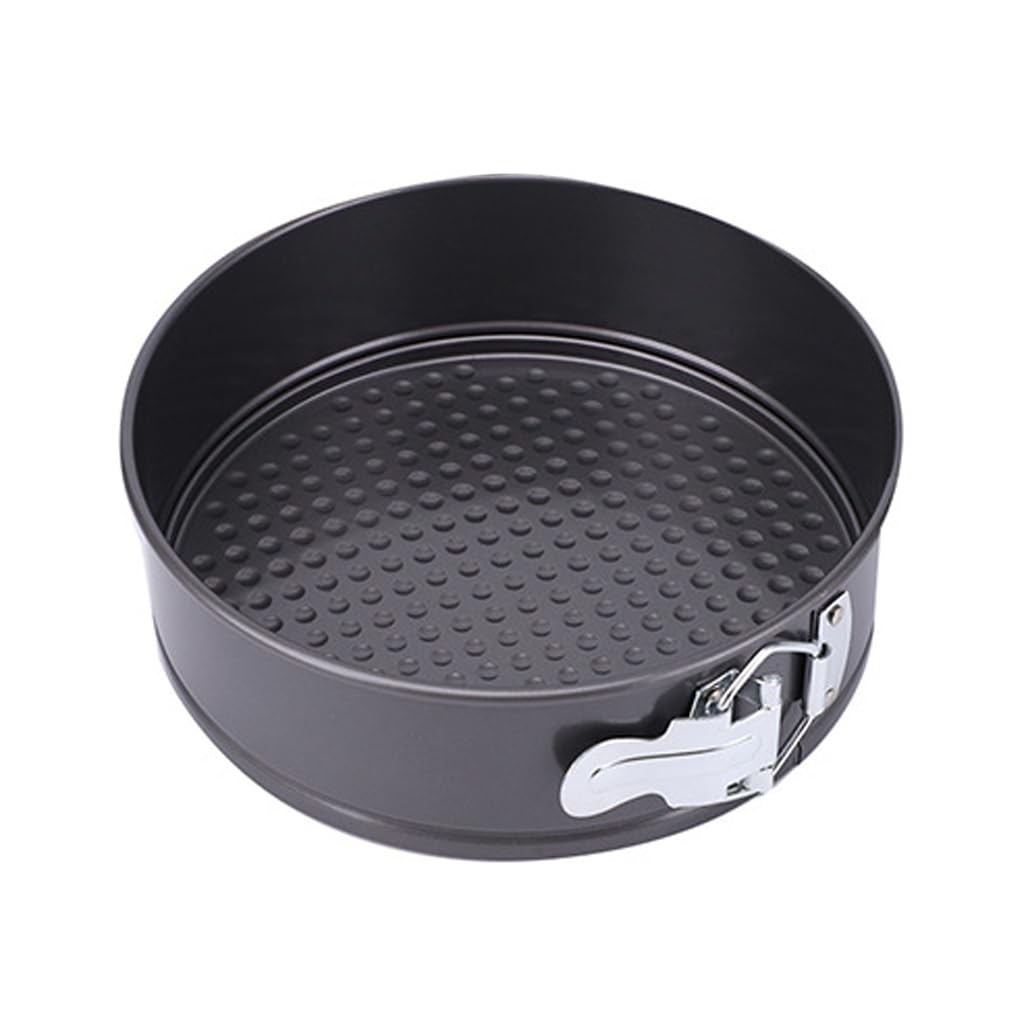 haoyuan 8 Inch Springform Cake Tin - 20CM Round Cake Pan, Non-Stick Baking Tins, Carbon Steel Cake Tray, Loose Base Baking Mould, Cheesecake Tins with Removable Bottom for Easy Release