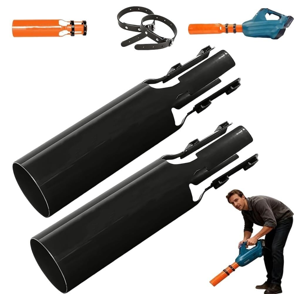 Accesorio de vórtice para soplador de hojas, amplificador de aire inalámbrico para tubos de soplador de 2 a 4 pulgadas, acelerador de flujo de aire fácil de instalar, artefacto de limpieza de