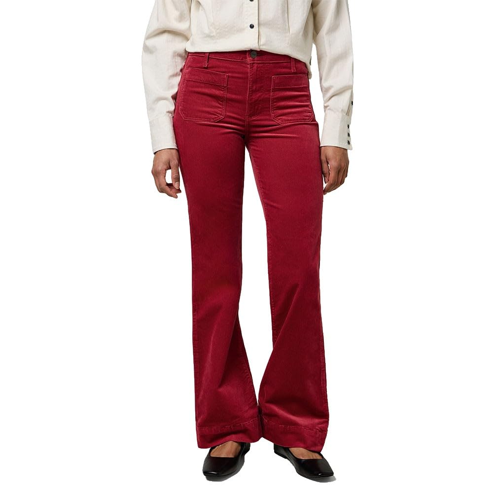 Wrangler Women's Flare Pants, Earth Red, 32W x 32L
