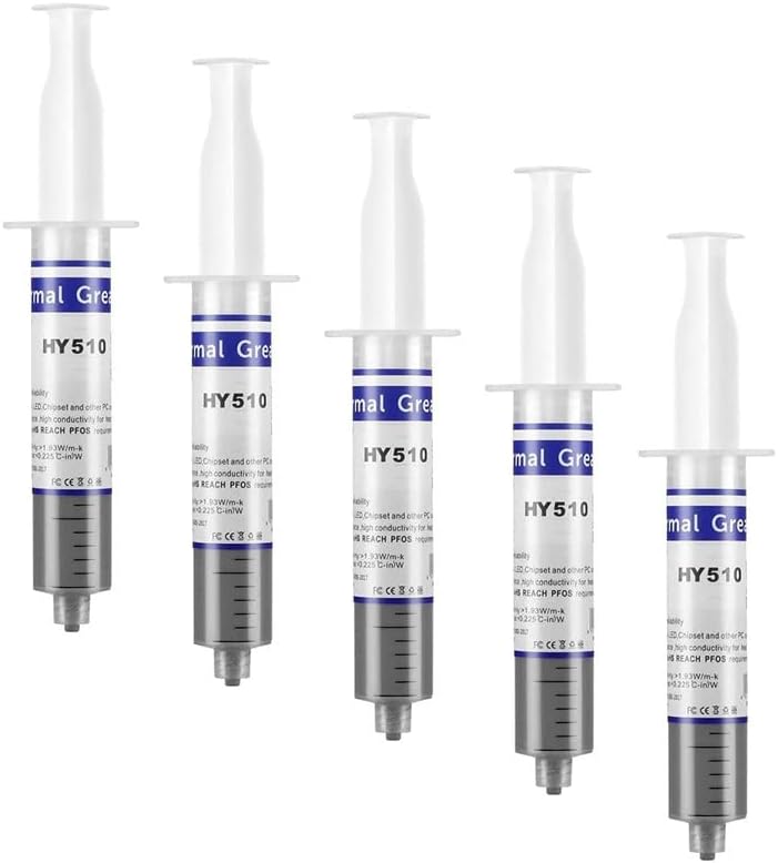 TECH-X Silicone Heatsink Compounds Thermal Grease Paste ISOL 6 Heat Sink Compound for CPU and Chipsets Graphics Card LED IC Pack of 5