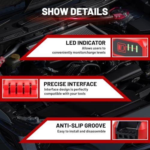 Upgrade 2-Pack 3.0Ah Batteries Replacement for Craftsman 20V Battery Compatible with Craftsman CMCB205 CMCB204 CMCB206 CMCB202 CMCB201 20V Cordless Power Tool 