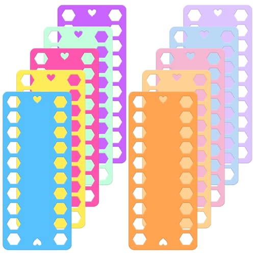 NILLOS Cross Stitch Threading Board, 10 PCS Embroidery Thread Organizer Cards for DIY Crafts (19.4 x 8 cm/7.63 x 3.14 in)