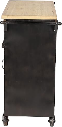 Miniatura 18 de Deco 79 Carro de Cocina Industrial, 31"W, 34"H, Negro