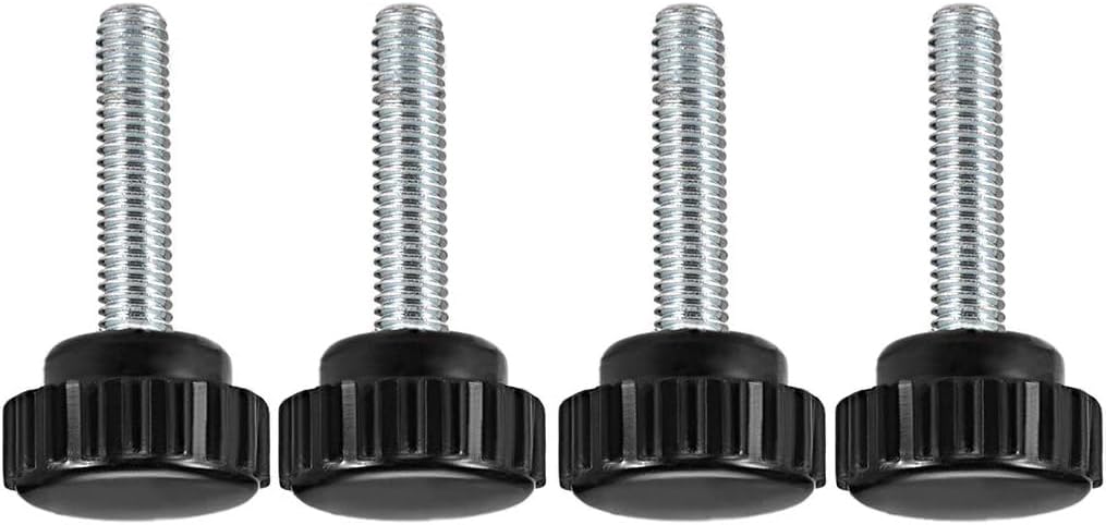 MACHSWON Knurled Clamping Knobs Saw Drill Press Lathe and Routing Jigs Packaging Machinery Printing Equipment Hand Clamping Handle Bolt Hand Knob Screw Replacement Parts M6 x 30mm 4pcs