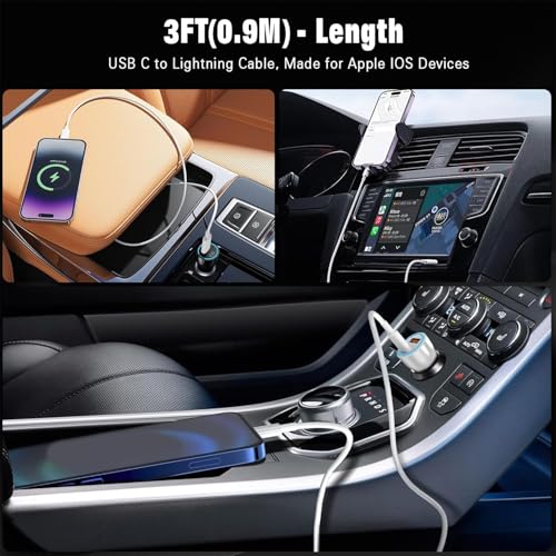 Image of 20W Type C to Lightning Fast Charging Cable Data Sync for iPhone 14,14 Plus,14 Pro,14 Pro Max,13,13 Mini,13 Pro,13 Pro Max,12,12 Mini,12 Pro,12 Pro Max,11,11 Pro,11 Pro Max,9,8,8 Plus,7,7 Plus