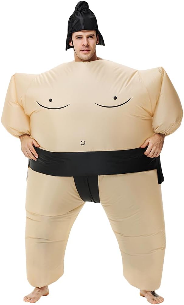 Inflatable Sumo Wrestling Suits, Sumo Costume Adult, Blow up Costume, Inflatable Halloween Costumes for Men/Women - Image 2