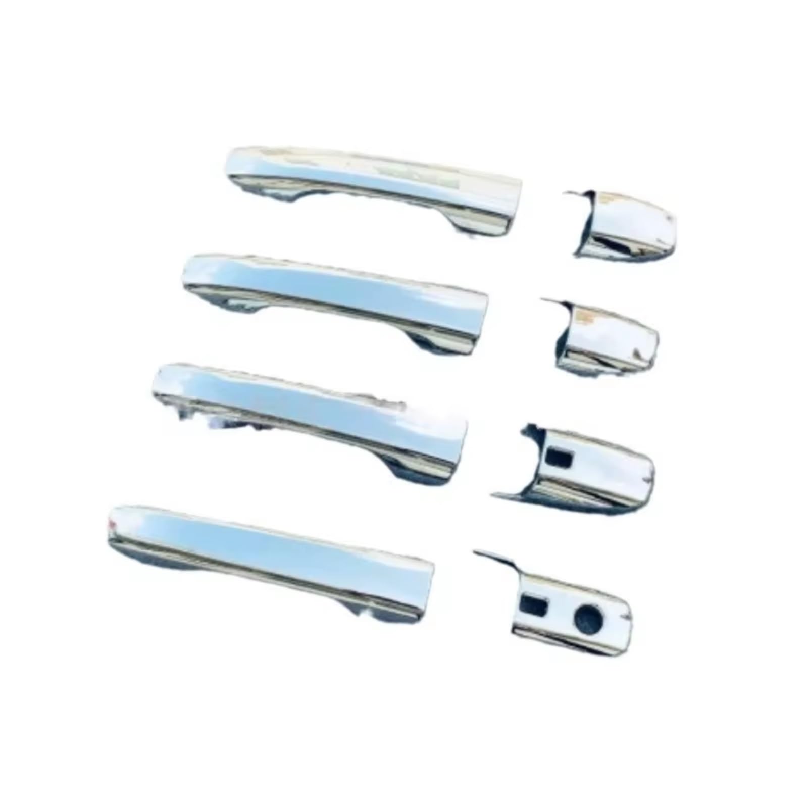 Zcxfdthf Chrome Door Handle Covers Part Compatible With Toyota For Yaris For Ativ Ac100 2022 2023 Car Exterior Door Handle Sticker Decoration Set(Chrome)