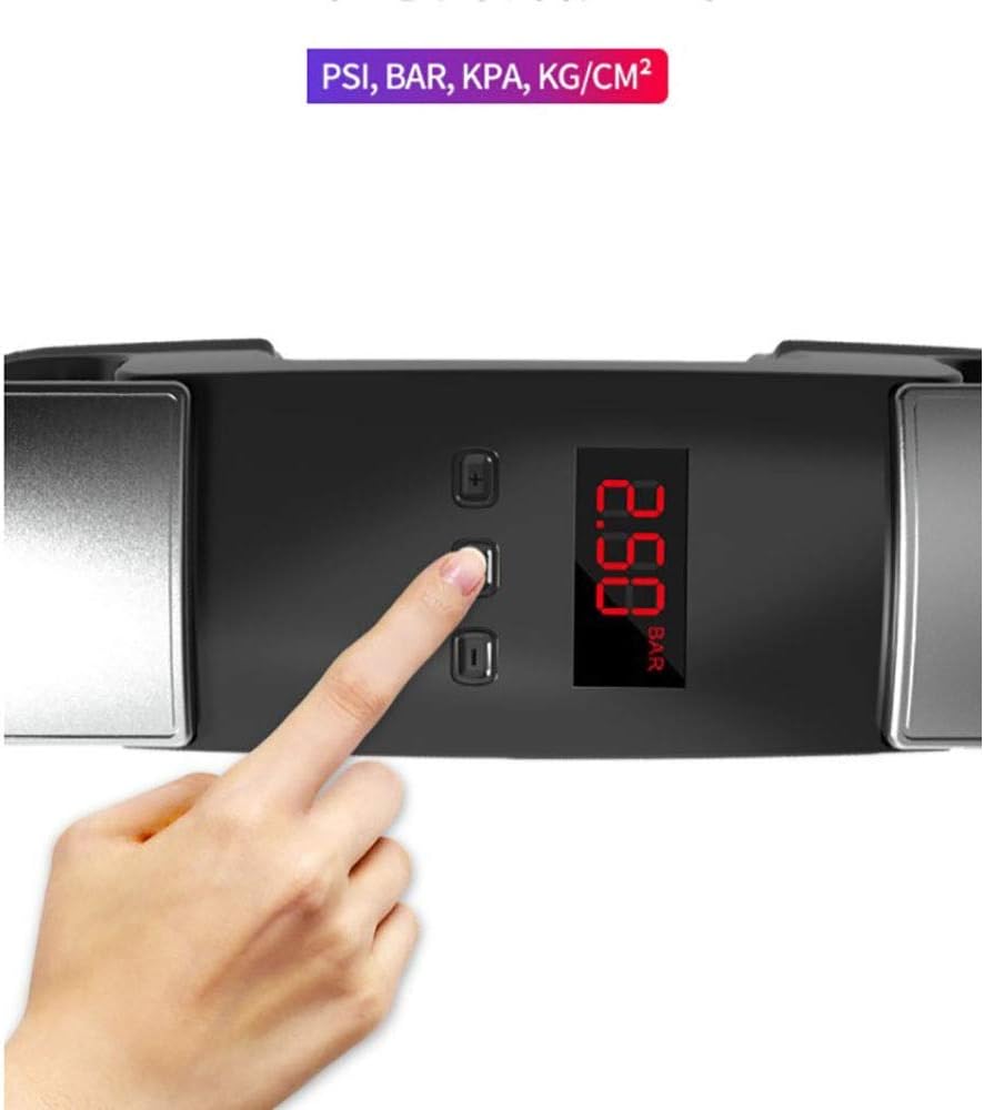 電動空気入れ 車12V DCホームポータブルエアーコンプレッサーポンプ用タイヤインフレータポンプ 家庭用 (色 : Silver,