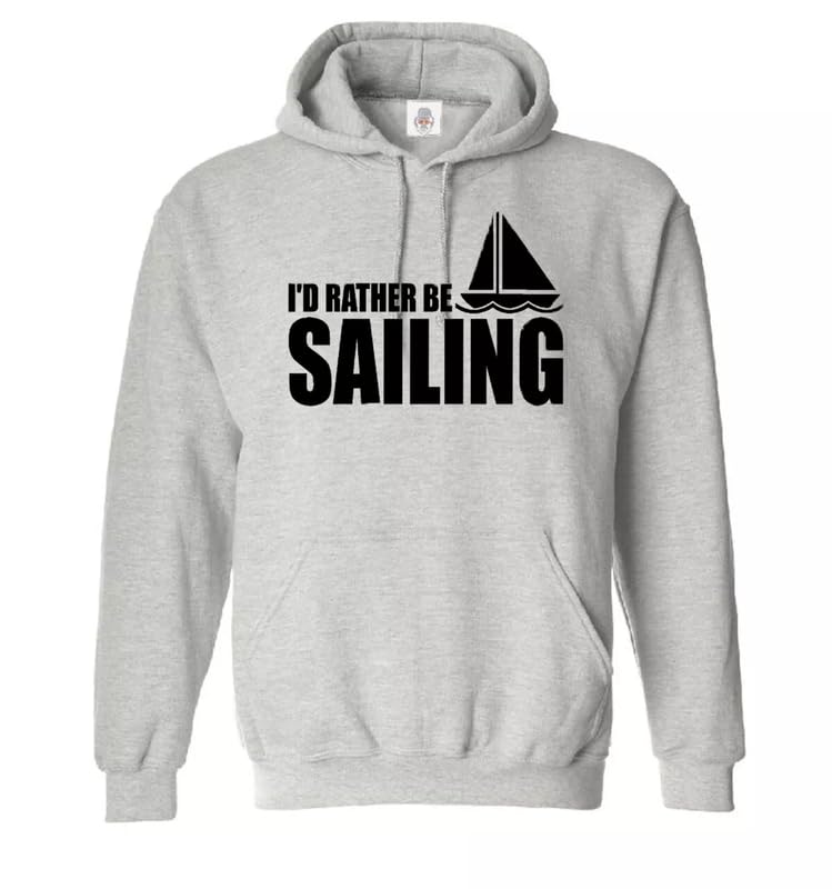 Nowa bluza z kapturem 'I D Rather Be Sailing' zabawna bluza nowość impreza prezent bluza z kapturem bluzy z kapturem